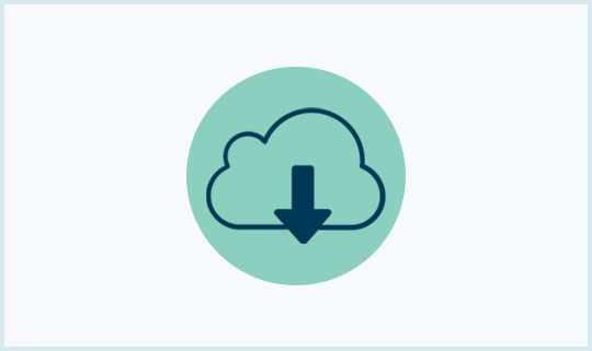 Download from cloud icon