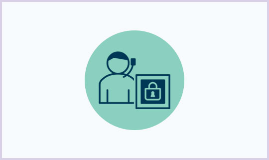 Payment advice icon advisor security