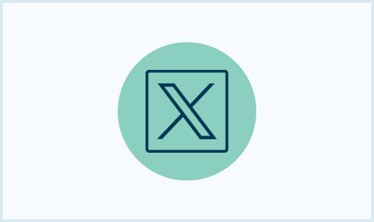 X twitter social media icon