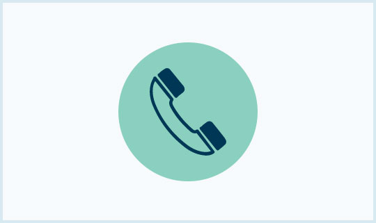 Phone icon up to date contact detials