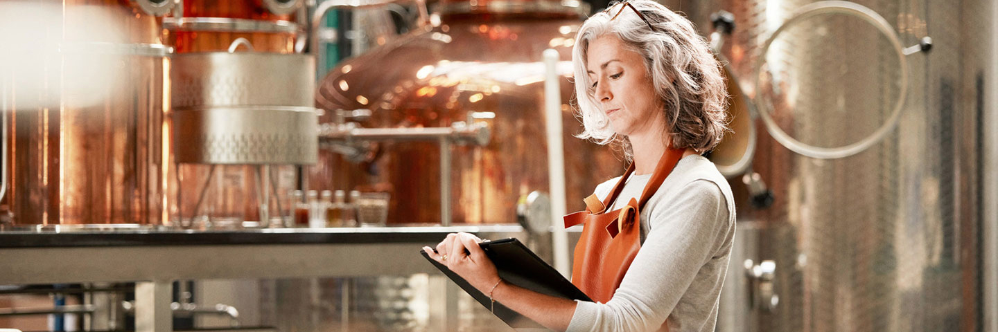 Lady working with tablet device Lady working with tablet device