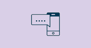 Smart phone icon with alert notification