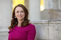 Vicky Davies CEO Vicky Davies smiling at the camera.