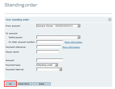 standing order mandate